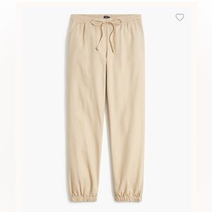 J.Crew NWT Women’s Lightweight khaki jogger pant in cotton twill size 10